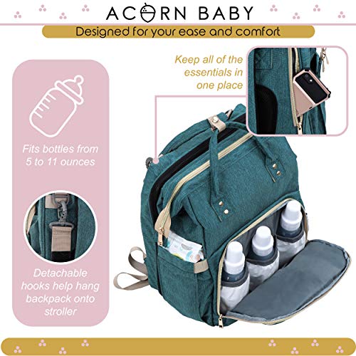 Acorn Baby Expanding Diaper Bag with Bassinet – Travel Diaper Bag with Changing Station Diaper Backpack Baby Crib Combo | The Storepaperoomates Retail Market - Fast Affordable Shopping