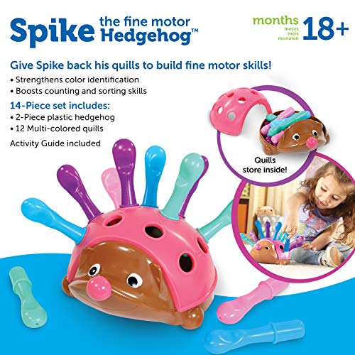 Learning Resources Spike The Fine Motor Hedgehog Pink – 14 Pieces, Ages 18+ months Fine Motor and Sensory Toy, Educational Toys for Toddlers, Montessori Toys | The Storepaperoomates Retail Market - Fast Affordable Shopping