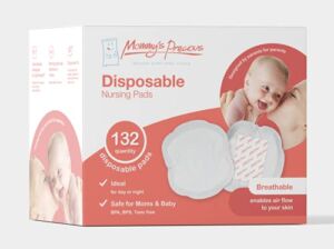 Mommy’s Precious Disposable Cotton Nursing Pads 132 Packs for Pregnant Breastfeeding lactating Nursing Moms Breast Milk Pads