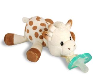 Sophie La Girafe Razbuddy Holder w/Removable JollyPop Baby Pacifier – 0M+ – Bpa Free – Pacifier Made in USA – Sophie The Giraffe – RaZbaby – Vulli