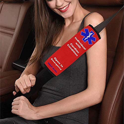 Cardiac Condition Medical Alert Seat Belt Covers Medical Alert Car Seat Belt Cover for Kid Car Accessory | The Storepaperoomates Retail Market - Fast Affordable Shopping