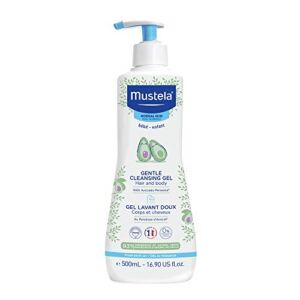 Mustela Baby Gentle Cleansing Gel – Baby Hair & Body Wash – with Natural Avocado fortified with Vitamin B5 – Biodegradable Formula & Tear-Free â€“ 16.90 fl. oz. (Pack of 1)