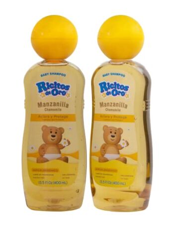 Ricitos de Oro, Baby Shampoo Cleansing Conditioning and Lightening Baby Shampoo with Chamomile Extract Lightens Naturally ParabenFree Hypoallergenic 2Pack of 13.5 FL Oz Bottles, amber, 2 Count | The Storepaperoomates Retail Market - Fast Affordable Shopping