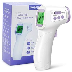 Thermometer for Adults and Kids Forehead Thermometer for Kids Digital Touchless Thermometer Baby No-Touch Infrared Forehead Thermometer with 3 in 1 Digital LCD Display, Fever Alarm and Memory Function