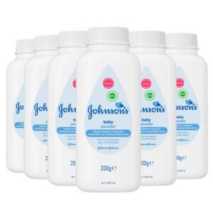 Johnson’s Baby Powder Talc Talcum Soft Skin Care Protect Bottles – Pack of 6 x 200 G