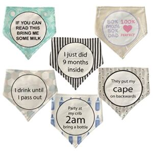 Baby Bib Gift Set, Bibs for Baby Registry for Baby Shower Gifts Funny Baby