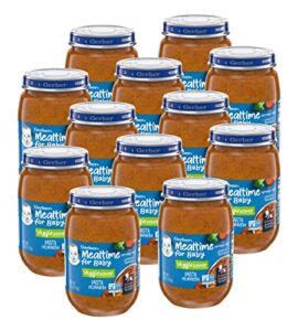 Gerber 3rd Foods Mealtime for Baby Veggie Power Baby Food Jar, Pasta Primavera, Non-GMO Project Verified Baby Food for Crawlers, 6-Ounce Glass Jar (Pack of 12)
