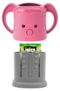 MyDrinky – The Adjustable Juice Box Holder (Pink Sorbet)