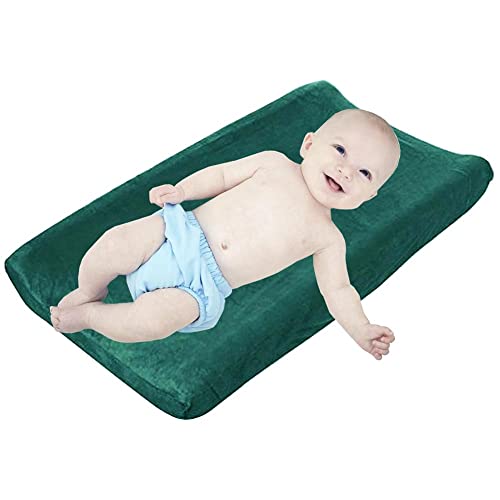 Baby Changing Pad Cover Soft Plush Cotton Contoured Diaper Change Mat 16″ X 32″ | The Storepaperoomates Retail Market - Fast Affordable Shopping
