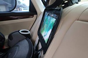 Tablet Holder for Rear and Forward Facing Children. Slim, Lightweight and Perfect for When Using A Rear Facing Mirror.