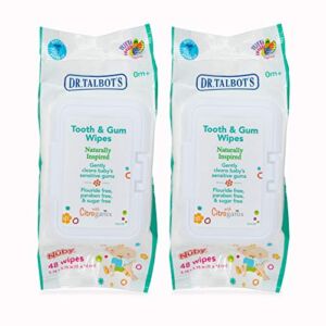 Dr. Talbot’s Baby Tooth and Gum Wipes Naturally Inspired With Citroganix, 2-pack, 96 count