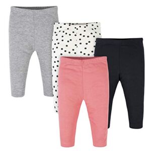 Onesies Brand Baby 4 Pack Pants Mix n Match Newborn to 12M, Polka Dot Legging Pack, 0-3 Months