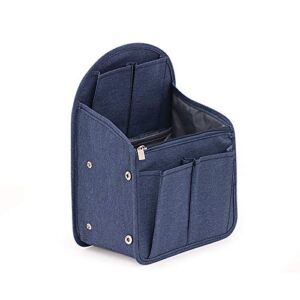 HIFUMI Backpack Organizer Insert – Functional Insert Organizerl, Waterproof, divider foldable – for Rucksack Diaper Bag Black Shoulder Bag (Indigo, Medium)