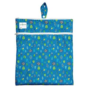 i play. by green sprouts Wet & Dry Bag | Stores Wet & Dry Items Separately | Use for Swim wear, Diapers, Underwear, Clothes & More