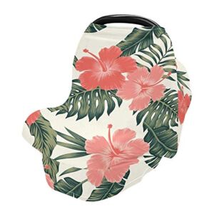 Nursing Cover Breastfeeding Scarf Hawaii Tropical Flower – Baby Car Seat Covers, Stroller Cover, Carseat Canopy (2na7b)