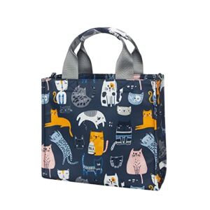 Small Diaper Bag Waterproof Mini Baby Tote Bag Multi-Function Small Baby Diaper Bag Lightweight Crossbody Bag(Cat Paradise)