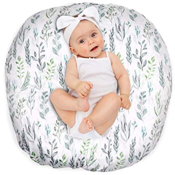 Newborn Lounger Cover Removable Cover Ultra Soft Comfortable Lounger Slipcover Removable Cover for Infant Lounger Pillow (Leaf) | The Storepaperoomates Retail Market - Fast Affordable Shopping