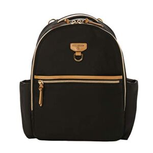 TWELVElittle Midi Go Diaper Bag Backpack with Changing Pad in Black Tan