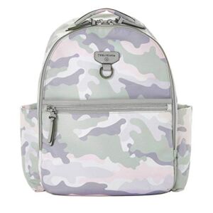 TWELVElittle Midi Go Diaper Bag Backpack with Changing Pad, Insulated Pockets in Blush Camo