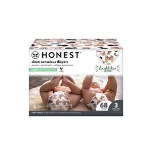 The Honest Company Club Box, Clean Conscious Diapers, Spring Seasonal – Peace by Peace, Size 3, 68 Count (Packaging + Print May Vary)