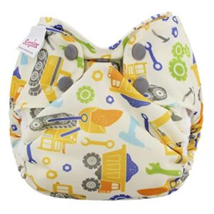 Blueberry Newborn Simplex All in One Cloth Diapers, Made in USA (Work Zone)