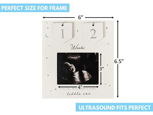 Sonogram Picture Frame | Countdown Weeks | Keepsake Baby Ultrasound Frame | Great Gift for Expecting Parents | Nursery Décor | Best Baby Announcement | Love at First Sight (6.5 x 6 Inches) | The Storepaperoomates Retail Market - Fast Affordable Shopping