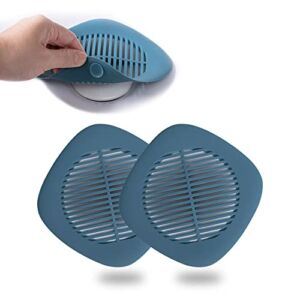 Hair Catcher 2 Pack, Hair Catcher Shower Drain, Silicone Drain Catcher, Easy to Install Suitable for Kitchen, Sink, Bathroom, Tub