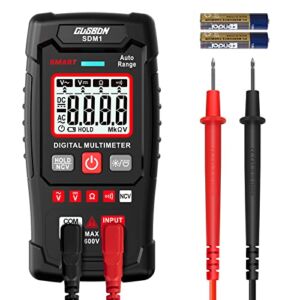 CUSBON Auto-Ranging Digital Multimeter with AC/DC Voltage Ohm and Resistance Test, Backlit LCD, NCV Function
