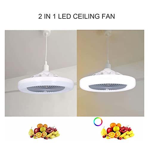 Sougan Ceiling Fan Lamp, 85‑265V Chandelier Fan E27 30W Multifunctional Small for Kids Room for Bedroom | The Storepaperoomates Retail Market - Fast Affordable Shopping
