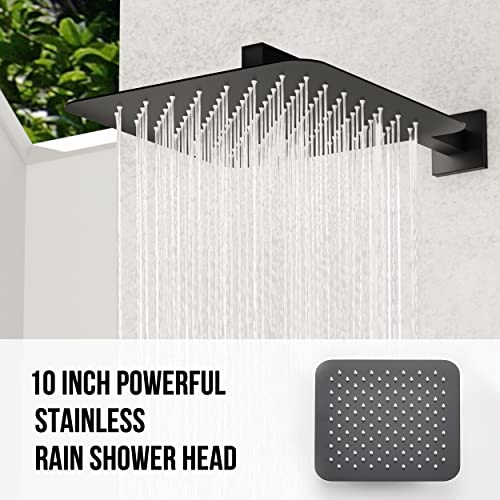 Esnbia Tub Shower System Matte Black, Shower Head with Handheld Shower Faucet Set Complete with Tub Spout, 3-Way Rain Shower System, Shower Valve Included | The Storepaperoomates Retail Market - Fast Affordable Shopping