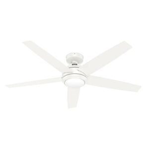 Hunter 52 inch Zayden Fresh White Ceiling Fan with LED Light Kit and Handheld Remote