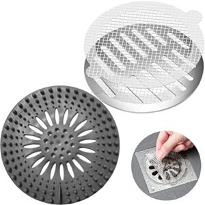25PCS Disposable Hair Catchers for Shower Stronger Shower Drain Hair Catcher,Hair Catcher Durable Silicone Hair Stopper Shower Drain 1Pack