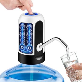 Water Dispenser for 5 Gallon Bottle, LonEasy Portable USB Charging Electric Water Pump for 5 Gallon Bottle, Universal Automatic Hot and Cold Water Jug Dispenser for Home Office Travel Camping Outdoor | The Storepaperoomates Retail Market - Fast Affordable Shopping