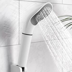 Shower Head with Handheld Spray High Pressure Handheld High Flow Filtered Shower Heads Rainfall with 59inch Hose Rubber Washers Shower Heads White