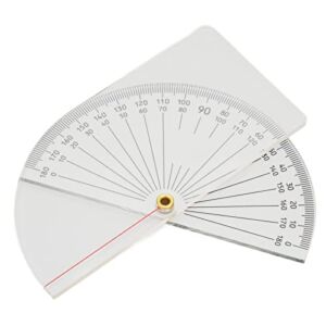 Joint Goniometer, Finger Joint Goniometer, Clear 360 Degree Plastic Goniometer, Scale Accurate Measurement Fingers Goniometer Tool