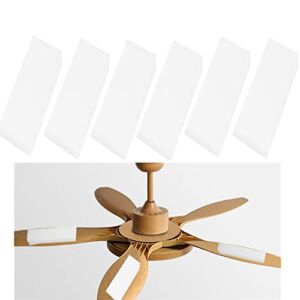 6pcs Ceiling Fan Blade Dust Catcher – Ceiling Fan Blade Filter,Ceiling Fan Dust Collector for Home,Bedroom ,Kitchen Reduce Dust,Dirt,Smoke