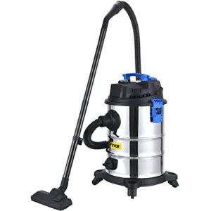VEVOR Dust Extractor, 6.5 Gallon Wet & Dry HEPA Filter, Automatic Dust Cleaning, 1200W Powerful Motor Vacuum Cleaner,Heavy-Duty Shop Vacuum with Attachments