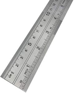 Azbvek ONE METRE Ruler Stainless Steel 1M Long Metal 40″ Measure Rule/Meter 100cm