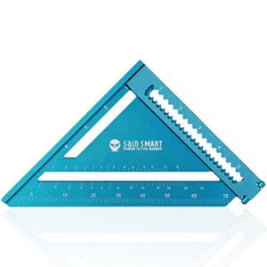 SainSmart Folding Triangle Ruler, 6 Inch Rafter Square Layout Tool, Carpenter Square, Aluminum Alloy Multifunctional Woodworking Tools
