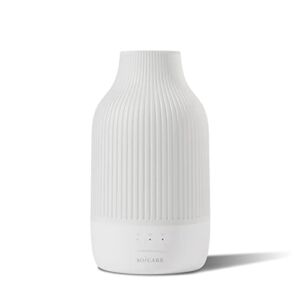 SOICARE Cordless Rechargeable Diffuser, Battery Operated Mini Portable Wireless Diffuser for Essential Oils, 80ML Small Essential Oil Diffuser with Warm Light (White)