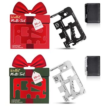 Gifts for Men Dad Him, Stocking Stuffers for Men, 2 Packs 20-in-1 Credit Card Multitools, Cool Gadgets for Men Who Have Everything, Christmas Gifts Birthday Gifts for Men, Husband, Boyfriend, Adults | The Storepaperoomates Retail Market - Fast Affordable Shopping