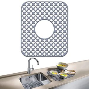 Silicone Sink Mat 13.58”x11.6” – Sink Protectors for Kitchen Sink – Sink Mats for Stainless Steel Sink – Kitchen Sink Mats – Sink Drying Mat – Sink Mats for Bottom of Kitchen Sink – Sink Grid