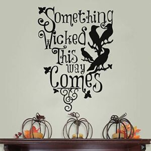 Halloween Decor American Horror Story Stickers Crow Decals Vinyl Art Door Window Living Room Home Decoration