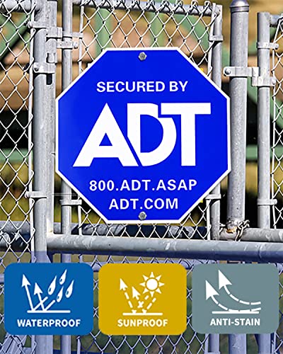 ADT Security Signs(100% Aluminum)with 8 Double-Sided Security Stickers,for Yard Security Sign–Post not Included | The Storepaperoomates Retail Market - Fast Affordable Shopping