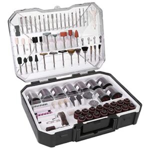 Rotary Tool Accessories Kit, 451pcs Grinding Polishing Drilling Kits, 1/8″ Shank Electric Grinder Universal Fitment for Easy Cutting, Grinding, Sanding, Sharpening, Carving and Polishing