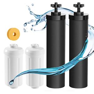 Replacement for Berkey Water Filter System, Water Filter Replacement Parts for Black BB9-2 Water Filters & PF-2 Fluoride Filters