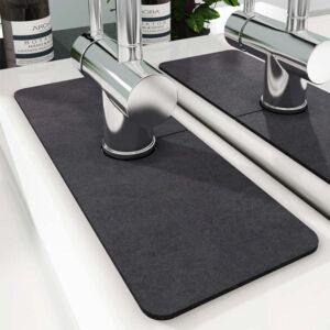 Splash guard faucet absorbent mat water catcher splash mat fast drying super absorbent mat for sink