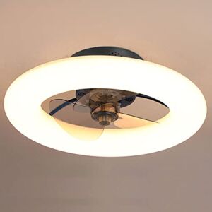YVAMNAD Dining Room Bedroom Living Room Timing Ceiling Light with Fan 6-Speed Wind Speed Chandelier with Electric Fan Modern Smart Lighting and Ceiling Fans LED Dimmable Ceiling Fan Light