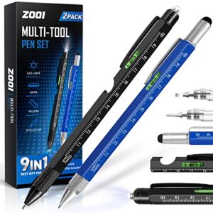 ZOOI Gifts for Men, Stocking Stuffers for Men 9 in 1 Multitool Pen, Tools Cool Gadgets for Men Gifts, Christmas Gifts for Men who Have Everything, Unique Birthday Gifts for Dad, Boyfriend, Husband
