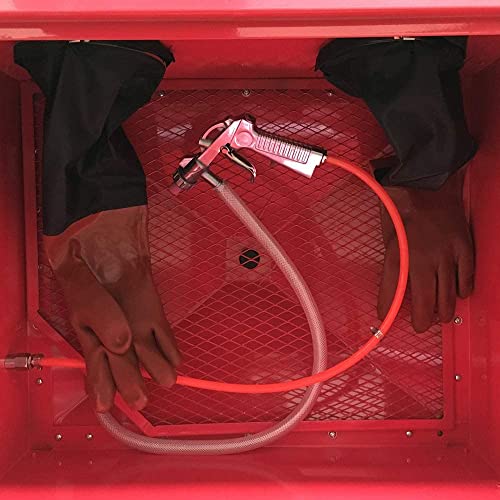 TRIBLE SIX 25 Gallon 40-80PSI 5CFM Bench Top Air Abrasive Sand Blast Blaster Cabinet Red | The Storepaperoomates Retail Market - Fast Affordable Shopping